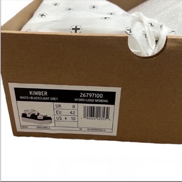 Dr. Martens Kimber Platform Strap Sandals White Size 10 NWT - Picture 2 of 5